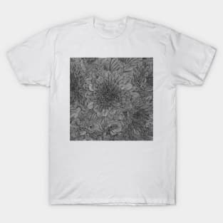 Floral Line Drawing 5 T-Shirt